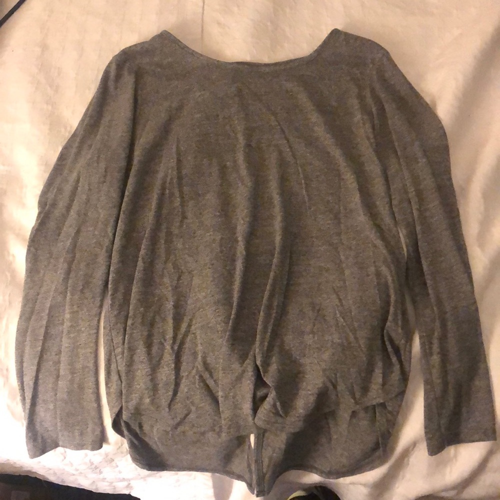 Grey long sleeve shirt